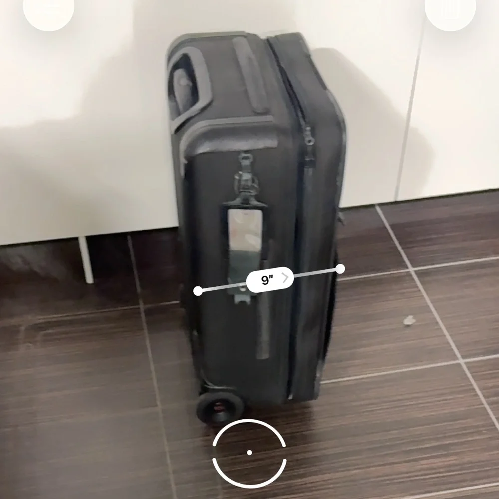 TUMI Black Rolling Carry-On Suitcase